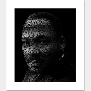 Martin Luther King Jr. word portrait using his famous speech Posters and Art